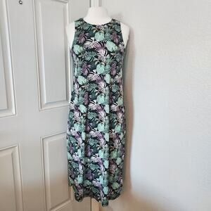 NEW Cynthia Rowley Palm Print Maxi Dress Size S
